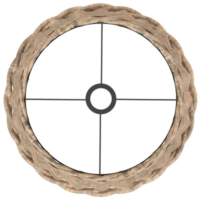 Ruskea kattovalaisimen varjostin Gherga Ø40x26cm (paju)