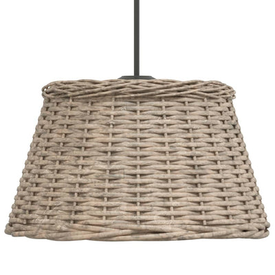 Kattovalaisimen varjostin ruskea Ø50x30 cm paju