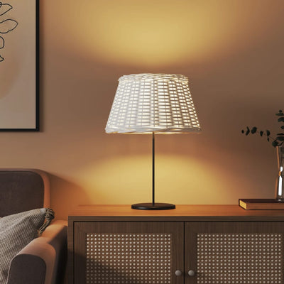 Valkoinen lampunvarjostin Angell Ø50x30cm (paju)