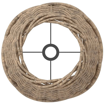 Ruskea lampunvarjostin Angell Ø15x12cm (paju)