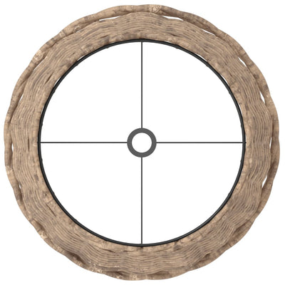 Ruskea lampunvarjostin Angell Ø25x17cm (paju)