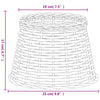 Lampunvarjostin ruskea Ø25x17 cm paju