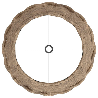 Ruskea lampunvarjostin Angell Ø30x20cm (paju)