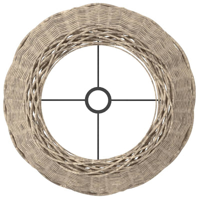 Ruskea lampunvarjostin Angell Ø45x28cm (paju)