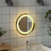 Kylpyhuoneen LED-peili 30 cm pyöreä