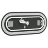 Kylpyhuoneen LED-peili 70x30 cm ovaali
