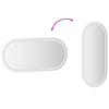 Kylpyhuoneen LED-peili 80x35 cm ovaali