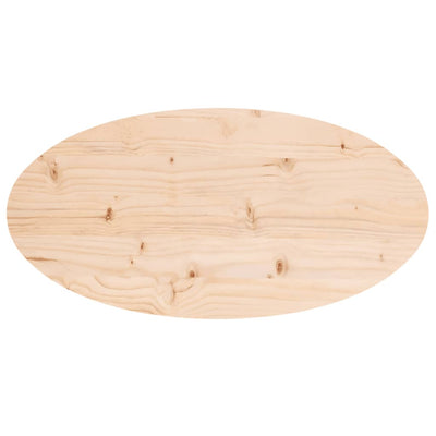 Pöytälevy 70x35x2,5 cm täysi mänty ovaali