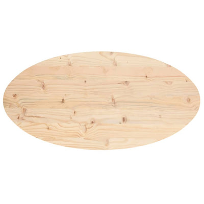 Pöytälevy 90x45x2,5 cm täysi mänty ovaali