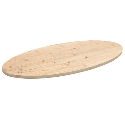 Pöytälevy 100x50x2,5 cm täysi mänty ovaali