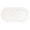 Pöytälevy valkoinen 60x30x2,5 cm täysi mänty ovaali