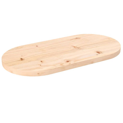 Pöytälevy 70x35x2,5 cm täysi mänty ovaali