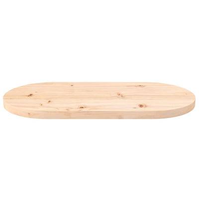Pöytälevy 70x35x2,5 cm täysi mänty ovaali