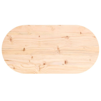 Pöytälevy 70x35x2,5 cm täysi mänty ovaali