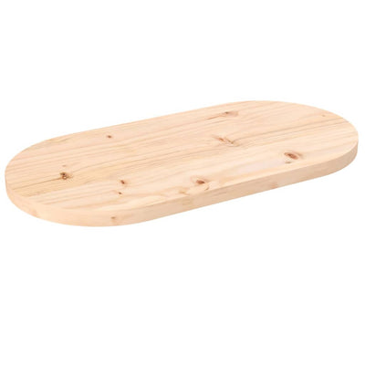 Pöytälevy 80x40x2,5 cm täysi mänty ovaali