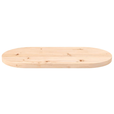Pöytälevy 80x40x2,5 cm täysi mänty ovaali