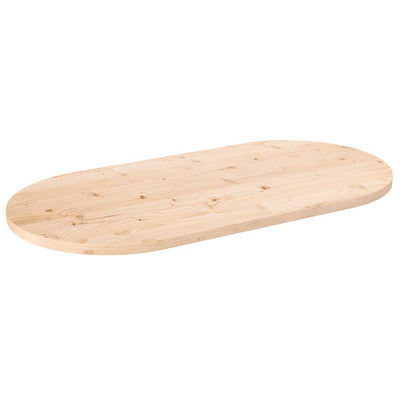 Pöytälevy 90x45x2,5 cm täysi mänty ovaali