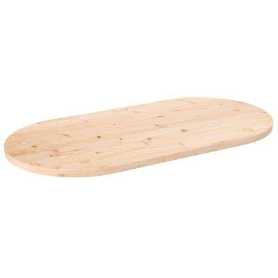 Pöytälevy 100x50x2,5 cm täysi mänty ovaali