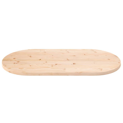 Pöytälevy 100x50x2,5 cm täysi mänty ovaali