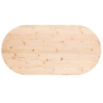 Pöytälevy 100x50x2,5 cm täysi mänty ovaali
