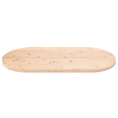 Pöytälevy 110x55x2,5 cm täysi mänty ovaali