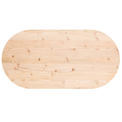 Pöytälevy 110x55x2,5 cm täysi mänty ovaali
