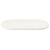 Pöytälevy valkoinen 110x55x2,5 cm täysi mänty ovaali
