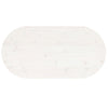 Pöytälevy valkoinen 110x55x2,5 cm täysi mänty ovaali