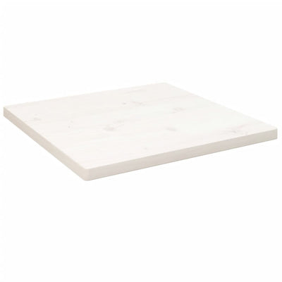 Pöytälevy valkoinen 50x50x2,5 cm täysi mänty neliö