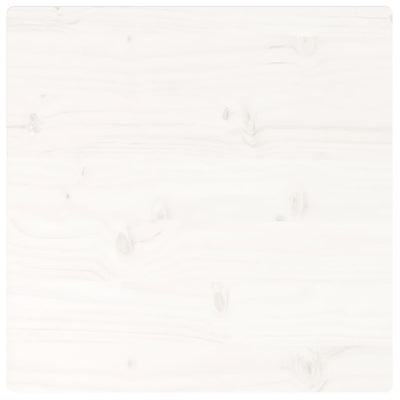 Pöytälevy valkoinen 50x50x2,5 cm täysi mänty neliö