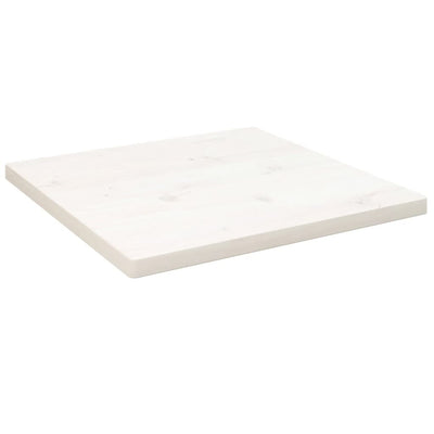 Pöytälevy valkoinen 60x60x2,5 cm täysi mänty neliö