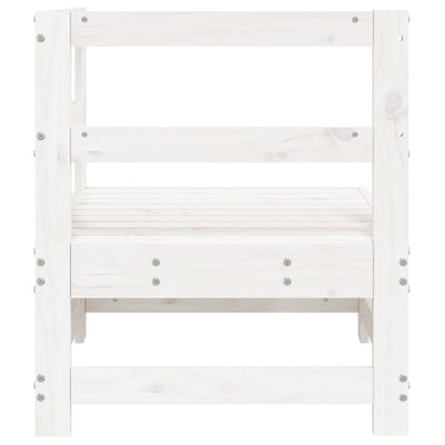 Valkoinen puutarhan kulmasohva Zahari (mänty)