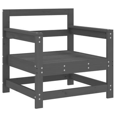 Harmaa puutarhatuolit Zahari (2 kpl mänty)