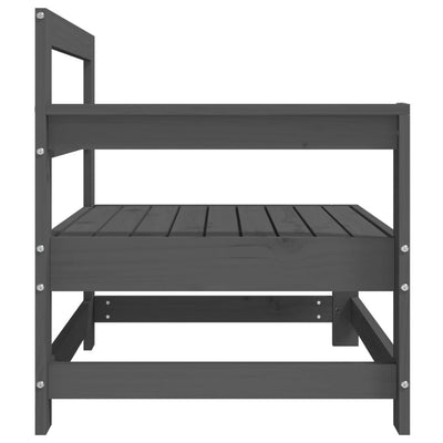 Harmaa puutarhan kulmasohva Zahari (mänty)