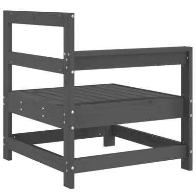 Harmaa puutarhan kulmasohva Zahari (mänty)