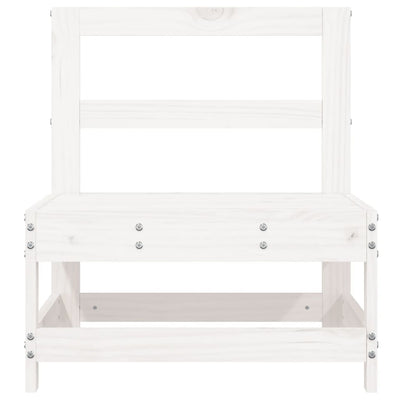 Valkoinen puutarhan keskisohvat Zahari (2 kpl mänty)