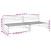 Puutarhan keskisohvat 2 kpl 120x80 cm täysi mänty