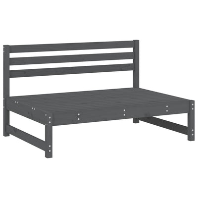 Puutarhan keskisohvat 2 kpl harmaa 120x80 cm täysi mänty