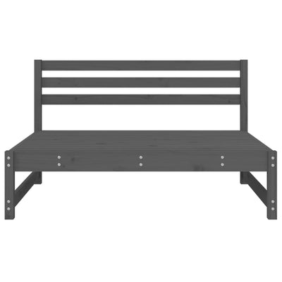 Puutarhan keskisohvat 2 kpl harmaa 120x80 cm täysi mänty
