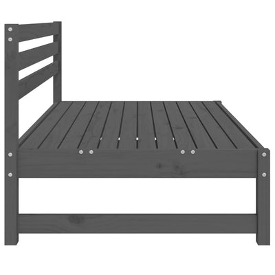 Puutarhan keskisohvat 2 kpl harmaa 120x80 cm täysi mänty
