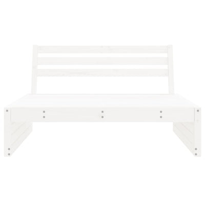 Valkoinen puutarhan keskisohva Teonia 120x80cm (mänty)