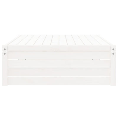 Valkoinen ulkorahi Teonia 120x80cm (mänty)