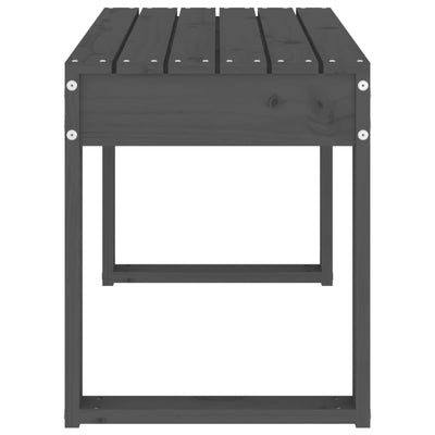 Puutarhapenkki harmaa 80x38x45 cm täysi mänty