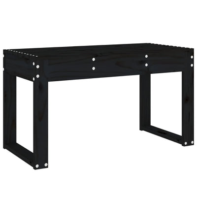 Puutarhapenkki musta 80x38x45 cm täysi mänty