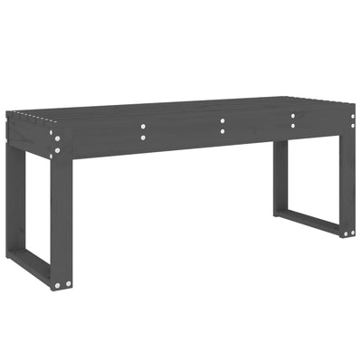 Puutarhapenkki harmaa 110x38x45 cm täysi mänty
