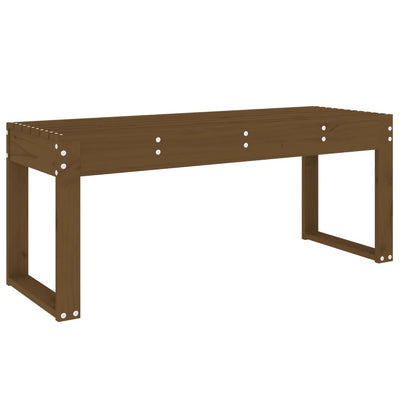 Puutarhapenkki hunajanruskea 110x38x45 cm täysi mänty