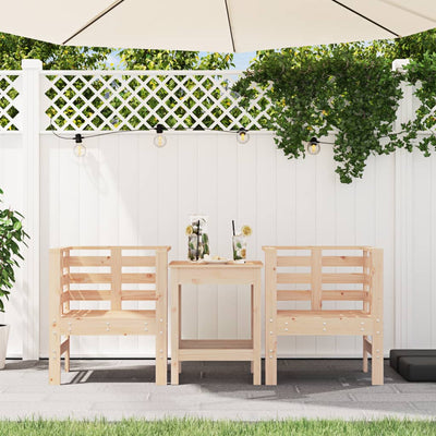 Puutarhatuolit 2 kpl 61,5x53x71 cm täysi mänty