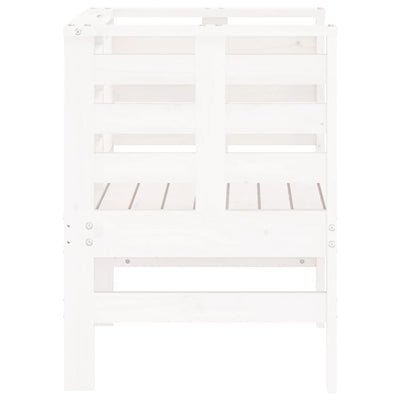Puutarhatuolit 2 kpl valkoinen 61,5x53x71 cm täysi mänty