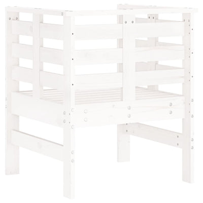 Puutarhatuolit 2 kpl valkoinen 61,5x53x71 cm täysi mänty