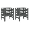 Harmaa puutarhatuolit Ridge 61,5x53x71cm (2 kpl mänty)